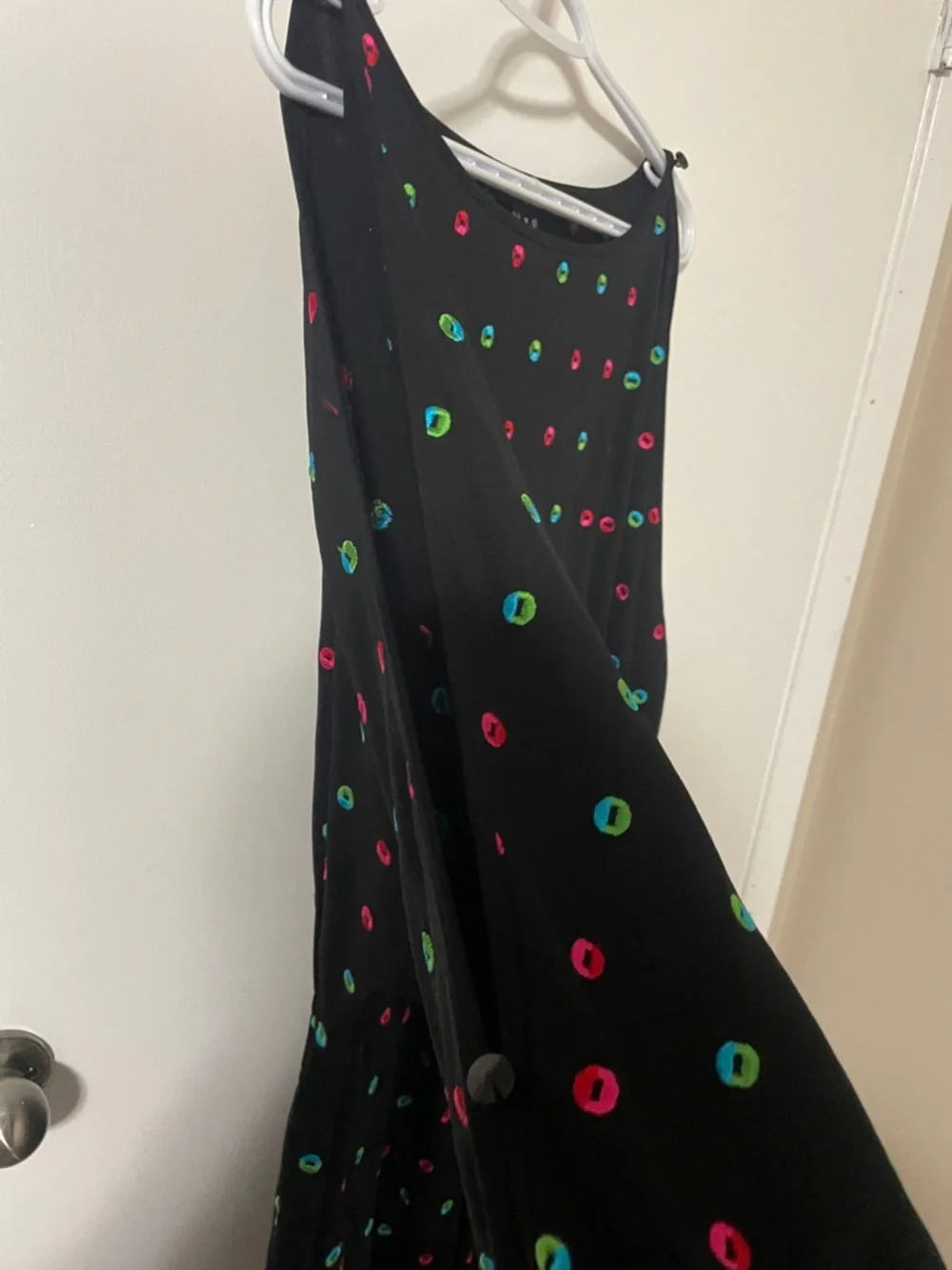 Marc by Marc Jacobs Black Dress with Embroidered Dots Size Medium - Picture 5 of 13